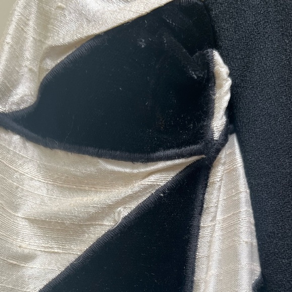 Vintage Louis Feraud Black Geometric Print Dress - Picture 4 of 6